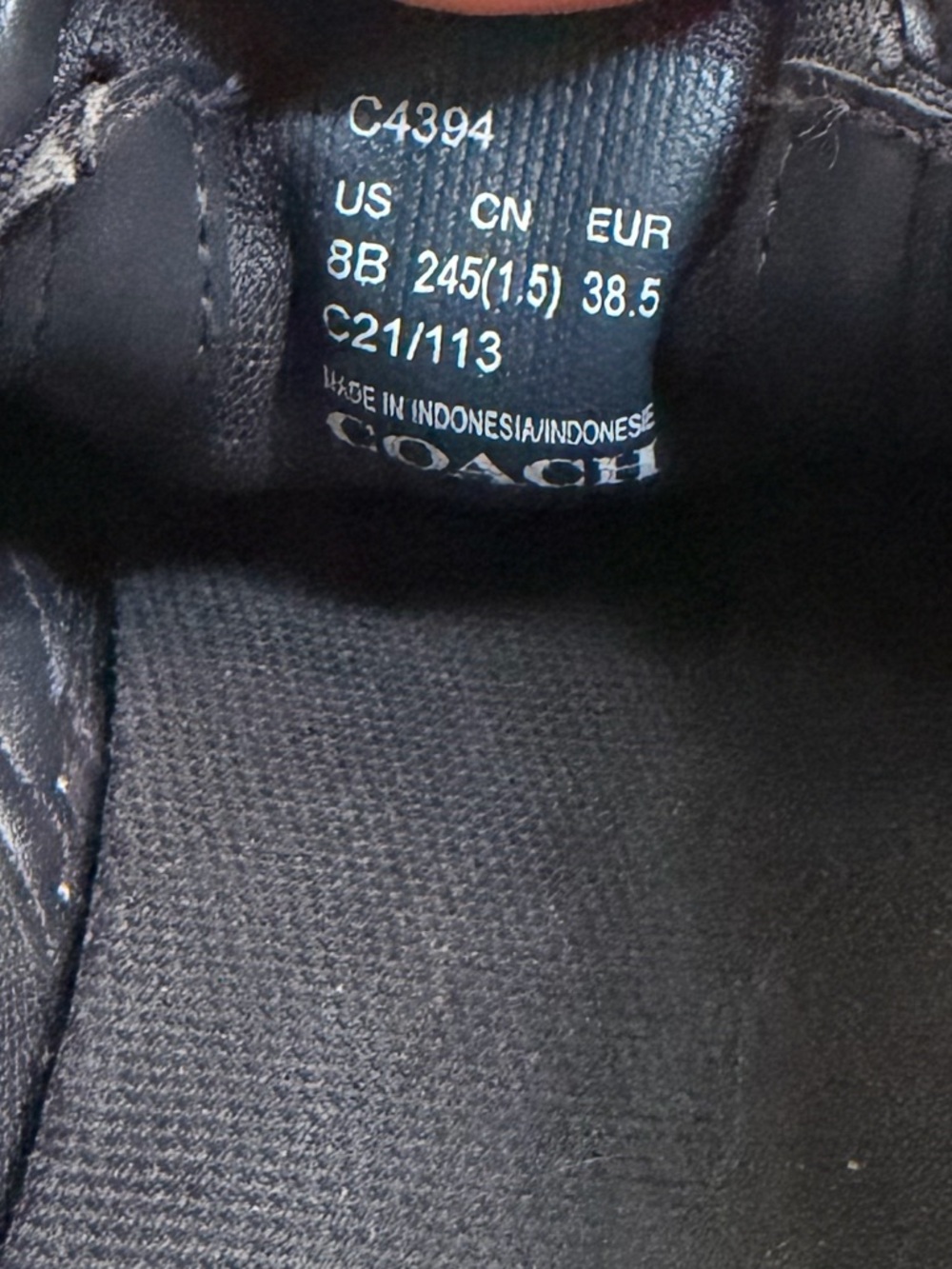 Coach Men's Navy Signature Slip-On Loafers - Picture 3 of 5